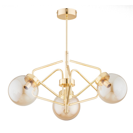 Lampa sufitowa ALFA BARSUM MIX ZŁOTA 3xE14 56cm | 62423