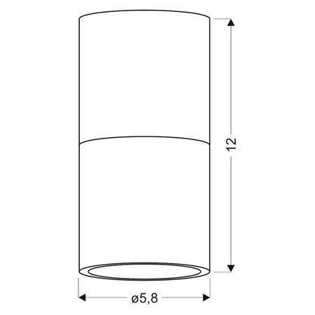 Lampa sufitowa TUBA 2281728, czarno-złota, 1x15W GU10