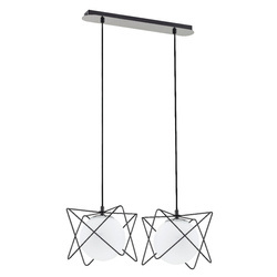 Lampa wisząca ALFA SAGITO TRACK CZARNO-BIAŁA 2xE14 20cm | 62200