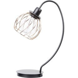 Lampa biurkowa stołowa nocna REGGE LAMPKA czarny/złoty 50182