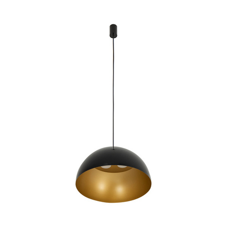 Lampa wisząca HEMISPHERE SUPER L BLACK-GOLD śr. 50cm 4xGX53 | czarny/złoty