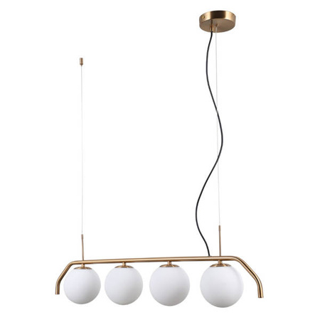 Lampa wisząca CARIMI dł. 90cm 4xG9 | mosiężny