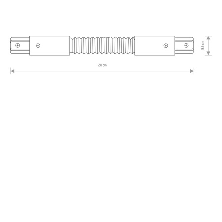 Łącznik PROFILE FLEX CONNECTOR BLACK 8383