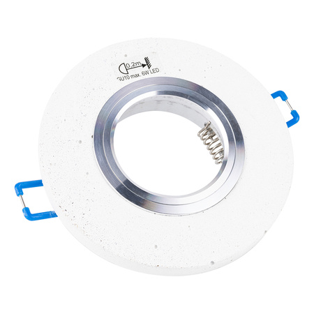 Okrągły Downlight Vitar 1xLED GU10 Max.6W Biały Beton