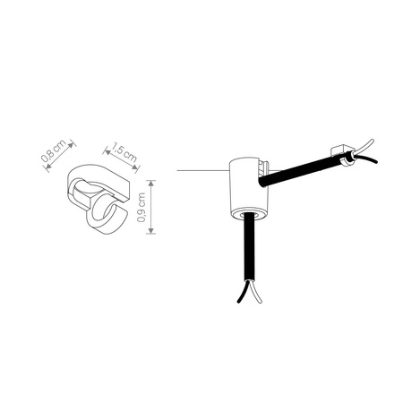 8394   Element montażowy "CAMELEON MOUNTING B WHITE"