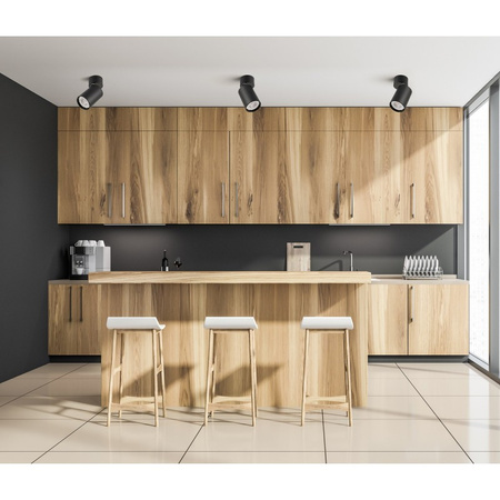 Reflektor sufitowy 2w1 Laconi dł. 6cm GU10 | czarny