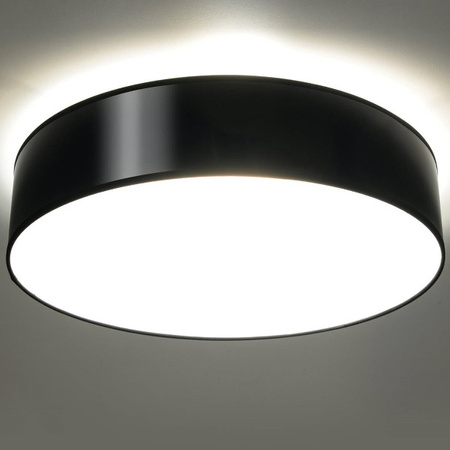 Plafon Arena 45 trzy punktowy stal czarny PVC 15W LED, SL.0124