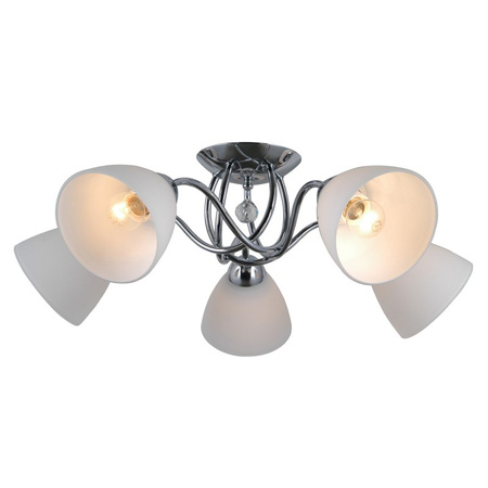 Lampa sufitowa Lugano szer. 50cm 5xE27 | chrom