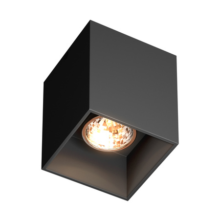 Lampa sufitowa SQUARE SPOT 50475-BK-N kwadrat 8,2cm | Czarny