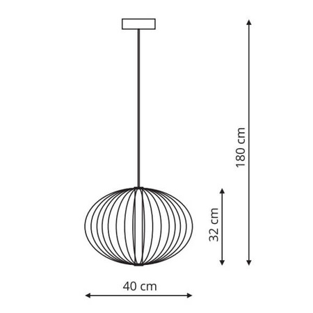 Lampa wisząca TREVISO, mała, czarna, 18W LED, barwa neutralna 4000K