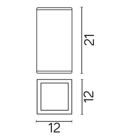 Lampa sufitowa przed wejście do domu IP54 E27 ADELA 8003 AL | srebrny