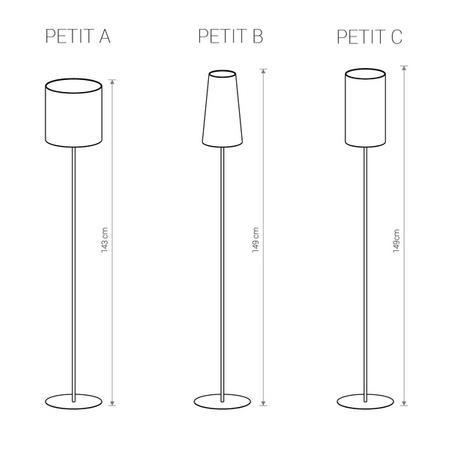 Podstawa lampy system PETIT stal lakierowana | biały 8345