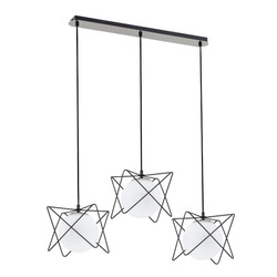 Lampa wisząca ALFA SAGITO TRACK CZARNO-BIAŁA 3xE14 20cm | 62201