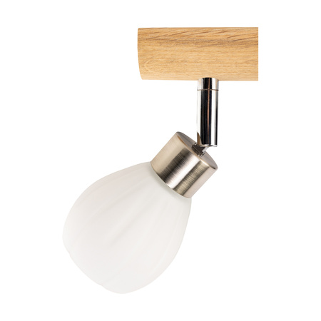 Lampa sufitowa Kira w zestawie 4xG9 LED 300lm 2700K 3W Dąb Olejowany/Metal Satyna/Szkło Białe 2047417420993