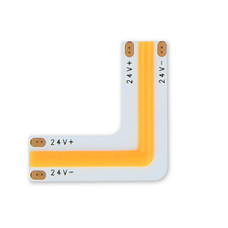 Łącznik do taśm COB LED CLICK kątowy 2700K 10 mm 2 PIN Typ L 8W