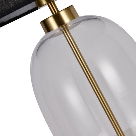 Lampa stołowa Amur 58cm E27 | biały/transparenty