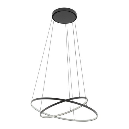 Lampa wisząca CIRCOLO LED szer. 60cm 35W barwa neutralna 4000K | czarny 