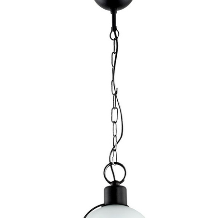 Lampa sufitowa FLORO I czarny biały śr. 19cm