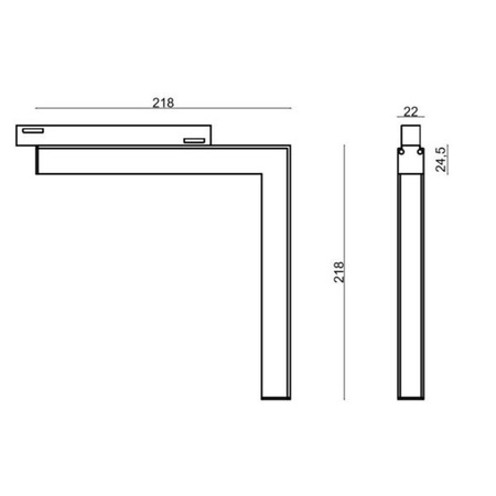 Oprawa pasek LED ściana-sufit MultiLINE STRIPE C-W 24W 3000K 120st | czarny