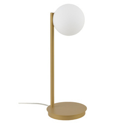 Lampa biurkowa stołowa nocna GAMA LAMPKA G9 12W wys.43cm | złoty