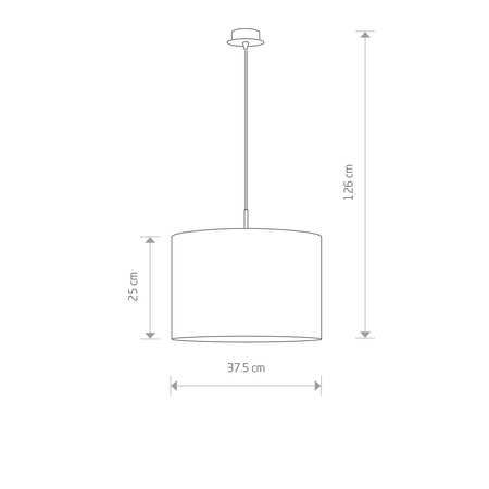 Lampa wisząca ALICE Ecru śr. 37cm 3458