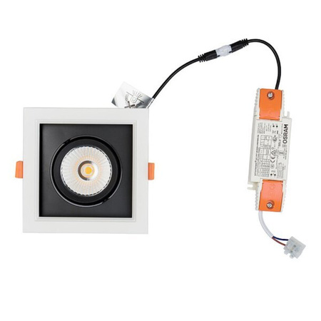 Lampa sufitowa wpuszczana DIA 30W LED 3000K | biały czarny