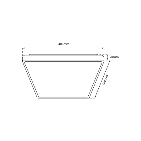 Plafon QUADRO GOLD, ML7930, biały/złoty, 38W LED