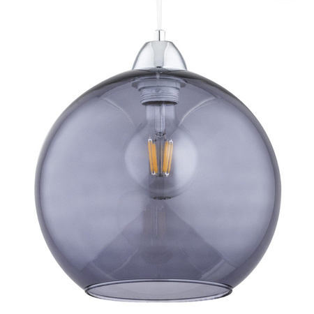 Lampa wisząca do salonu RICO E27 wys. 80cm | szary