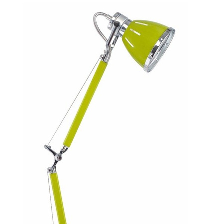 Lampa biurkowa, wysoka z regulacją, zielona JERONA 86cm 7050109