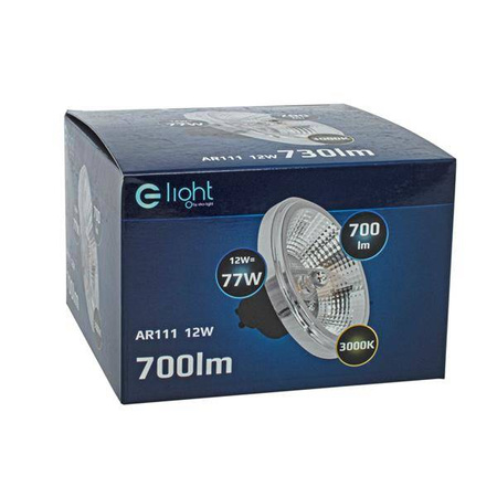 Żarówka LED 12W AR111 GU10 3000K biała z odbłyśnikiem EKZA1533