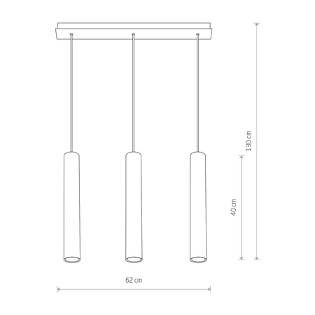 Lampa wisząca EYE WHITE III 130cm 6481