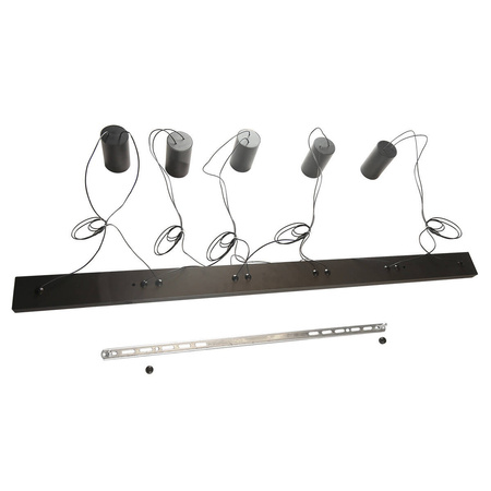 Lampa wisząca Toledo 5xGU10 czarna LP-432/5P BK