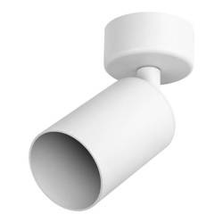 Nowoczesny reflektor sufitowy PIPE GU10 dł. 12cm | biały