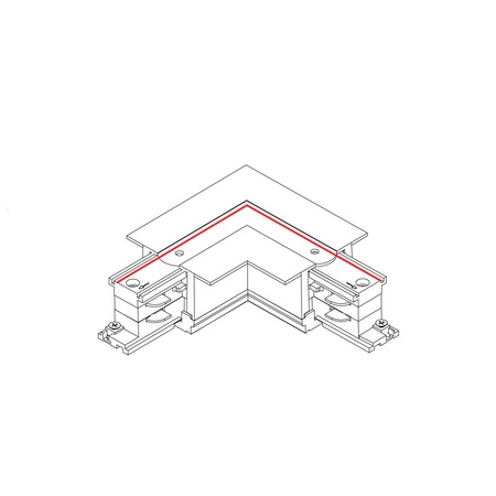 Łącznik kątowy CTLS RECESSED POWER L CONNECTOR LEFT L-L  8683 8683