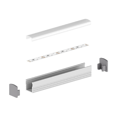 Profil LED P5-1 200cm szer. 13mm | do osłonek C1/C4/C13 | czarny